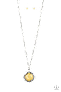 NE252 Desert Equinox - Yellow - Necklace/Earring Set -Paparazzi