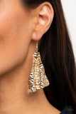 E191 How Flare You - Gold - Earrings - Paparazzi