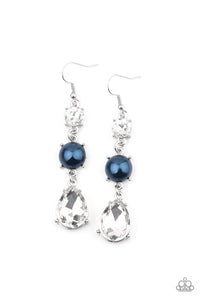 E279 Unpredictable Shimmer - Blue - Earrings - Paparazzi