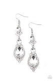 E161 Fully Flauntable - White - Earrings - Paparazzi