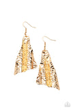 E191 How Flare You - Gold - Earrings - Paparazzi