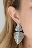 E243 Primal Factors - Silver - Earrings - Paparazzi