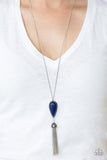 NE239 Zen Generation - Blue - Necklace/Earring Set - Paparazzi