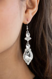 E161 Fully Flauntable - White - Earrings - Paparazzi