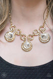 NE210 Hypnotized - Gold - Necklace/Earring Set - Paparazzi