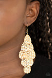 E184 Instant Incandescence - Gold - Earrings - Paparazzi