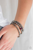 B354 Noticeably Noir - Pink - Bracelet -Paparazzi