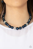 NE297 Rich Girl Refinement - Blue - Necklace/Earring Set - Paparazzi