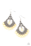 E117 Lyrical Luster - Yellow - Earrings - Paparazzi