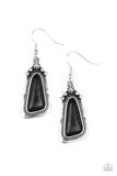 E037 Sahara Solitude - Black - Earrings - Paparazzi