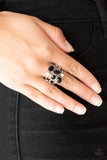 R160 Metro Mingle - Black - Ring - Paparazzi