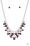 NE395 City Celebrity - Purple - Necklace/Earring Set - Paparazzi