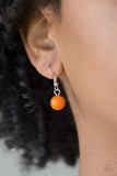 NE356 Soar With The Eagles - Orange - Necklace/Earring Set - Paparazzi