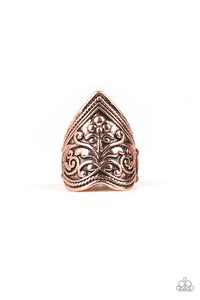 R418 Fall Into Vine - Copper - Ring - Paparazzi