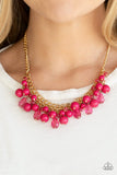 NE289 Tour De Trendsetter - Pink - Necklace/Earring Set - Paparazzi