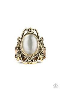 R469 Fairytale Flair - Brass - Ring - Paparazzi