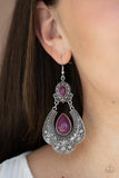 E139 Rise and Roam - Purple - Earrings - Paparazzi