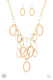 NE266 A Golden Spell - Gold - Necklace/Earring Set - Paparazzi