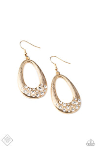 E147 Better Luxe Next Time - Gold - Earrings - Paparazzi