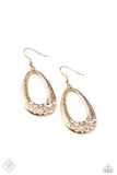 E147 Better Luxe Next Time - Gold - Earrings - Paparazzi