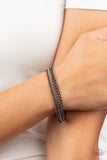 B324 Industrial Icon - Black - Bracelet - Paparazzi