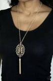 NE018 A Mandala Of The People - Brass - Necklace/Earring Set - Paparazzi