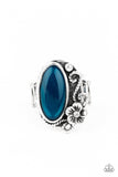 R164 Any Daisy Now - Blue - Ring - Paparazzi