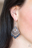 E197 Gracefully Gatsby - Blue - Earrings - Paparazzi