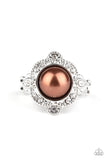 R391 Ornamental Opulence - Brown - Ring - Paparazzi