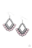 E225 Just Beam Happy - Pink - Earrings - Paparazzi