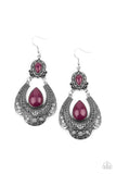 E139 Rise and Roam - Purple - Earrings - Paparazzi