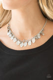 NE254 Vintage Gardens - Silver - Necklace/Earring Set - Paparazzi