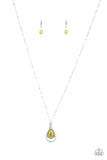 NE102 Just Drop It - Green - Necklace/Earring Set - Paparazzi