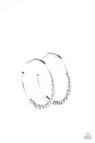 E136 Imprinted Intensity - Silver - Earrings - Paparazzi