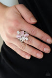 R394 Diamond Daisies - Pink - Ring - Paparazzi